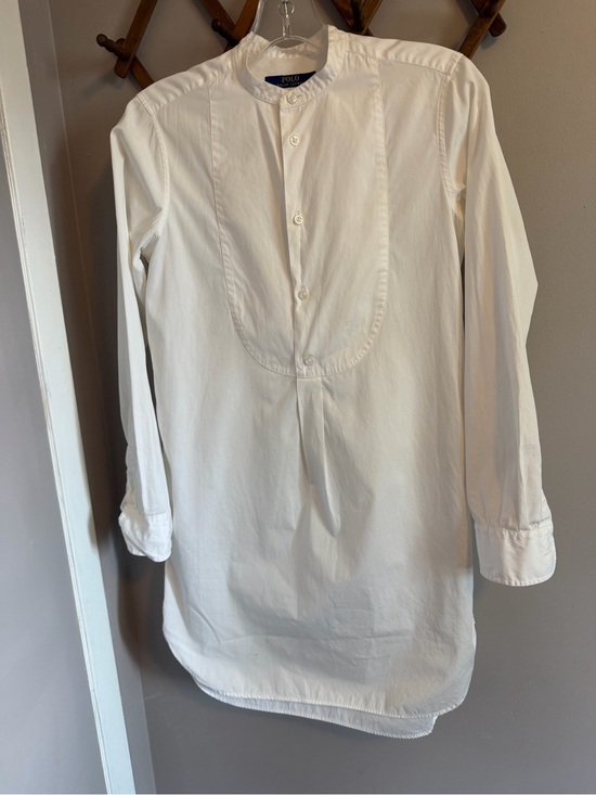 Polo Ralph Lauren Dresses & Skirts - Polo Ralph Lauren White Band Collar Shirtdress White Medium